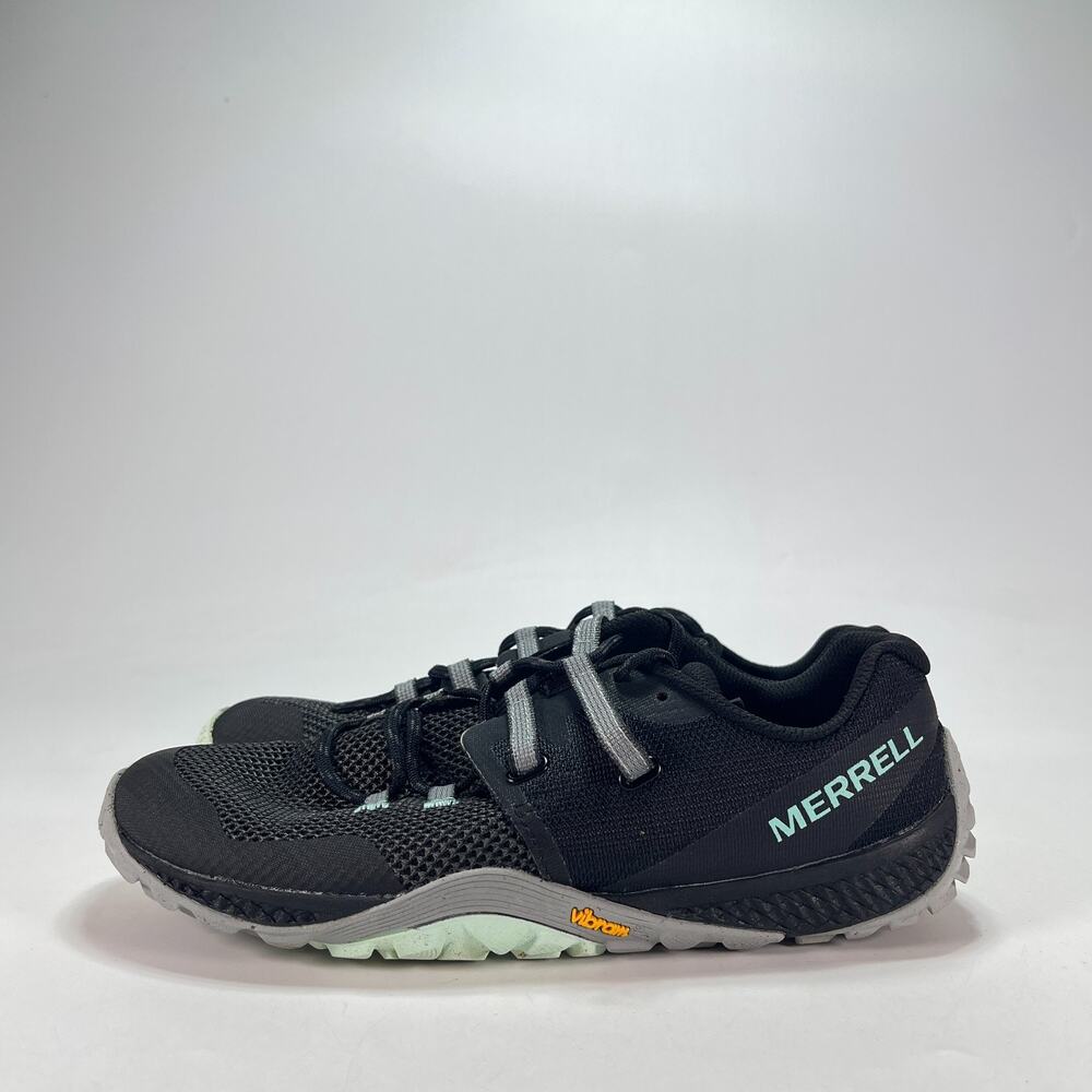 Merrell Trail Glove 6 Black Gray Barefoot Running Shoes Vibram-Women's Size 8.5 - Picture 2 of 9